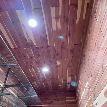 Custom cedar closet lining