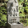 Temple Shrine Garden Water Fountain, Alpine Stone