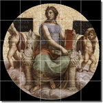 Picture-Tiles.com - Raphael Religious Painting Ceramic Tile Mural #71, 60"x60" - Mural Title: The Stanza Della Segnatura Philosophy