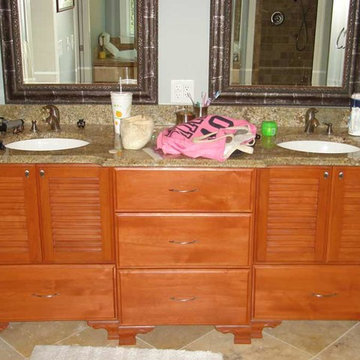 Examples of our projects with stained finishes, both kitchen and other spaces