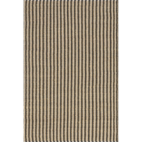 Nuloom Tove Striped Seagrass and Cotton Rug, Ivory 4' x 6'