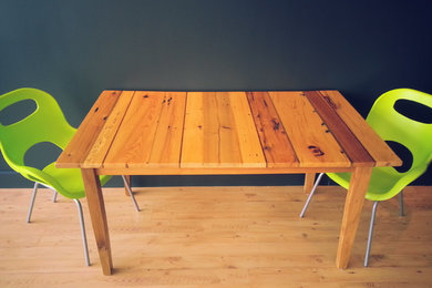 Nine Species Reclaimed Wood Table