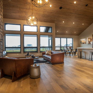 Living Room Fireplace – Modern and Rustic