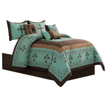 Western Cross Luxury 7-Piece Comforter Set, King