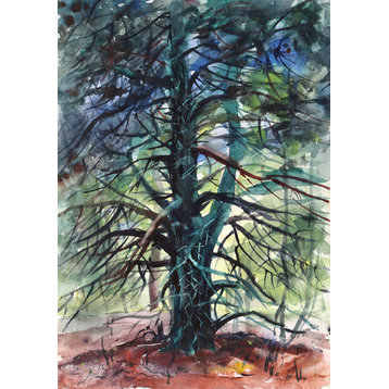 Eve Nethercott, Tree, P5.61, Watercolor Painting