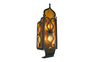 Moroccan Temple Wrought Iron Sconce