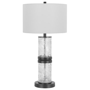 Carrington 1 Light Table Lamp, Charcoal Grey