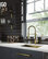 VIGO Edison Pull-Down Kitchen Faucet With Soap Dispenser, Matte Brushed Gold