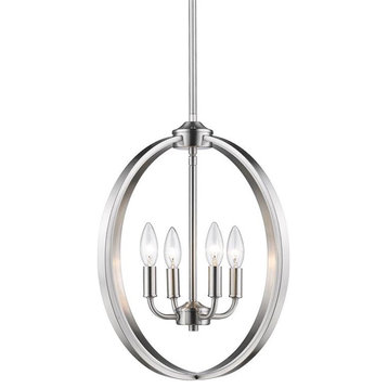Colson PW 4 Light Chandelier in Pewter