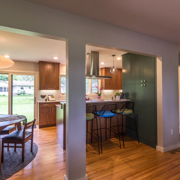 Project 2966-1 Mid-Century Modern Kitchen + Mudroom + Basement Remodel