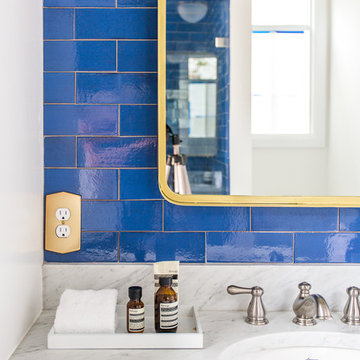 Stunning Sapphire Blue Bathroom