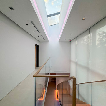 Project #126 | Contemporary Staircases with Integrated LEDs & Glass Railing