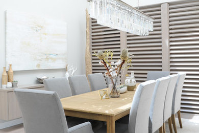 Inspiration for a contemporary dining room remodel in Vancouver