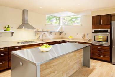 Kitchen - contemporary kitchen idea in Boston