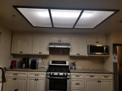 90's style kitchen lighting NEED IDEAS