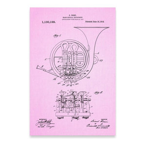 French Horn Poster Print Musician Gift Band Director Concert Band Orchestra