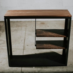 Industrial Black Walnut Console - Products