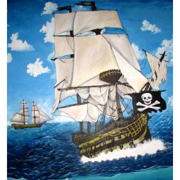 Pirate Ship Mural