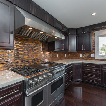 Taj Mahal Quartzite in a Contemporary Kitchen