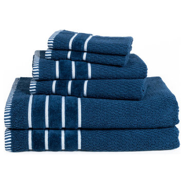 Luxury Cotton Towel Set by Castle Point, Navy