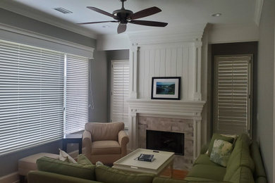 Inspiration for a transitional living room remodel in Other
