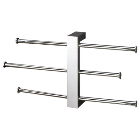 Nameeks 7630 Gedy Wall Mounted Towel Rack - Polished Chrome