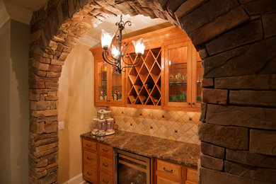 Inspiration for a traditional basement in Other.