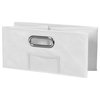 Niche Cubo Set of 12 Half-Size Foldable Fabric Storage Bins- White