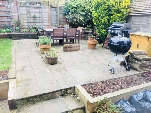 Large square patio design help! | Houzz UK