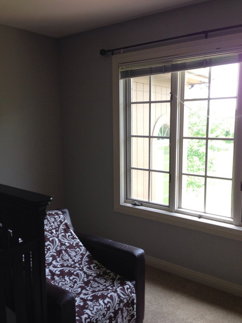 Grey paint looks blue