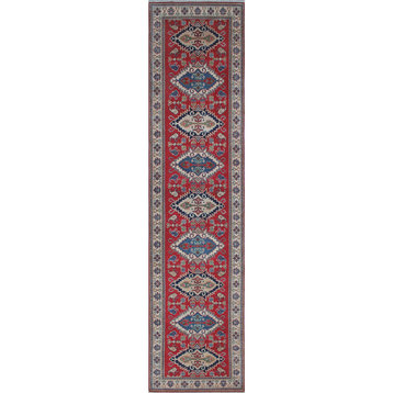 Kazak Bartleah Red/Ivory Rug, 3'10x15'8
