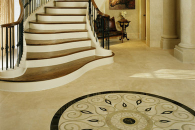 Example of a classic staircase design in Atlanta