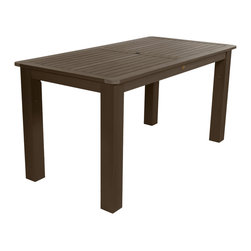 Highwood USA - Rectangular Counter-Height-Height Dining Table - Outdoor Pub And Bistro Tables