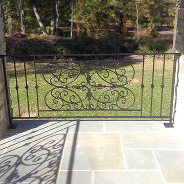 Custom Made Wrought Iron Patio Enclosure