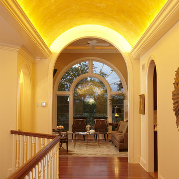Main Floor Entry with Gold Leafed Ceiling