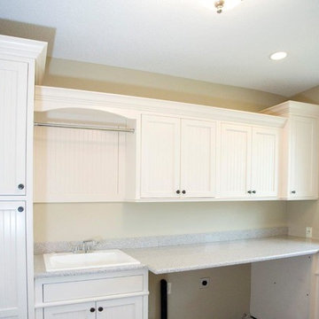 Painted and Cherry Cabinetry
