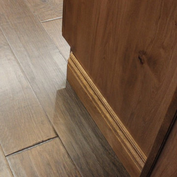 Rural Kewanee Kitchen Remodel With Rustic Beech Cabinets and White Sand Granite