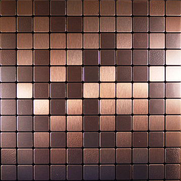 11.38"x11.38" Peel and Stick Backsplash Tile, "Old Kettle", Single Tile