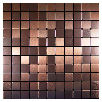 11.38"x11.38" Peel and Stick Backsplash Tile, "Old Kettle", Single Tile