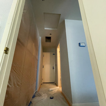 Condo Facelift, paint, smooth ceiling, can lights