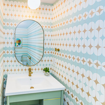Pigment and Pattern: A New Build Midcentury Modern House