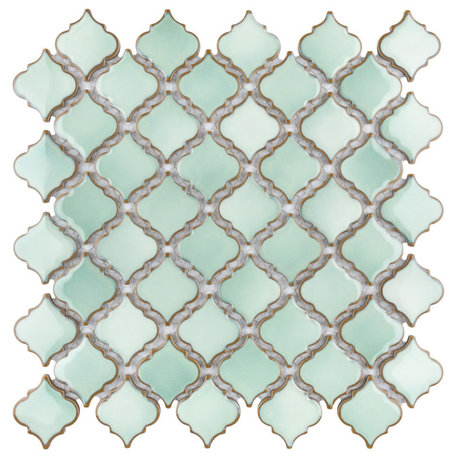 Hudson Tangier Mosaic Floor and Wall Tile, Mint Green