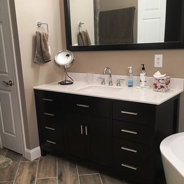 Contemporary bathroom remodel.