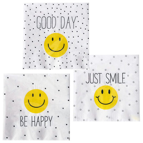 60 Count Smiley Face Napkins