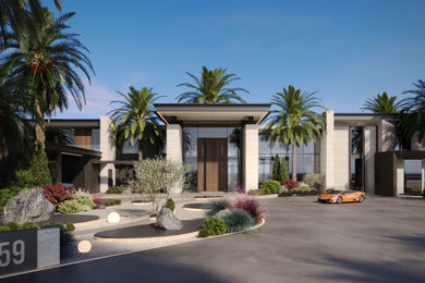 Trendy exterior home photo in Las Vegas