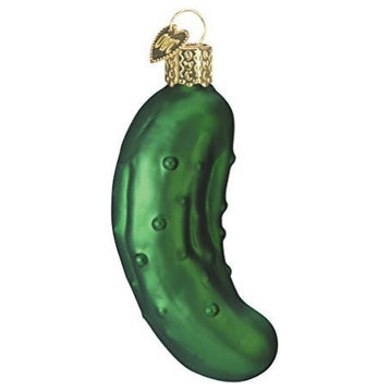 Old World Christmas Glass Blown Ornament, Pickle, #28016