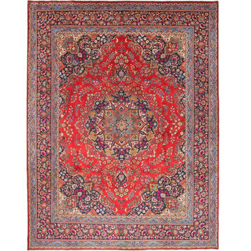 Persian Rug Khorasan 12'9"x9'10" Hand Knotted