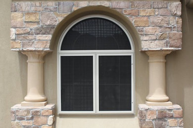 Traditional exterior home idea in Phoenix