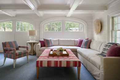 Inspiration for a transitional living room remodel in Other