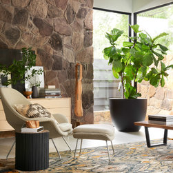Farrah FH-02 CHARCOAL / KHAKI - Area Rugs